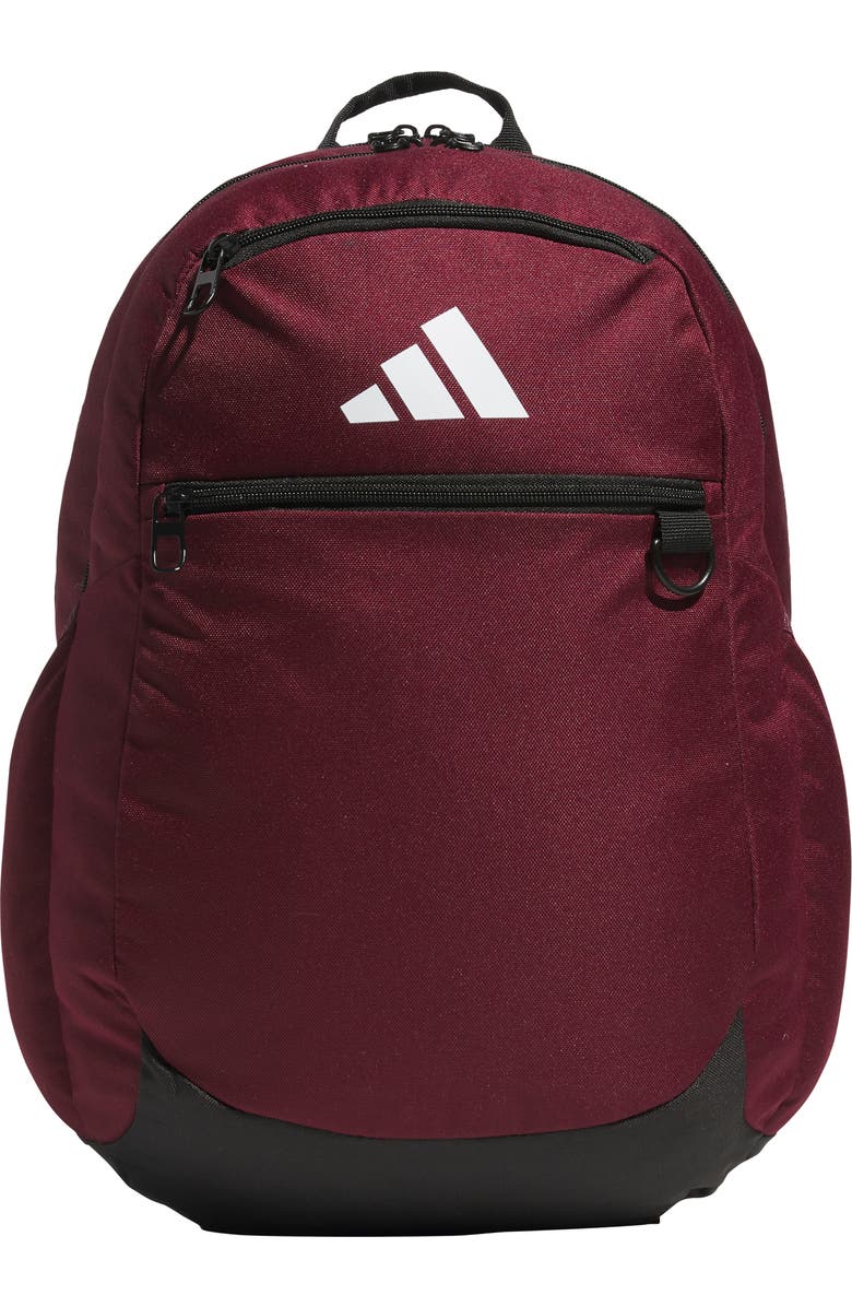 adidas Kids' Striker Backpack, Main, color, Team Maroon