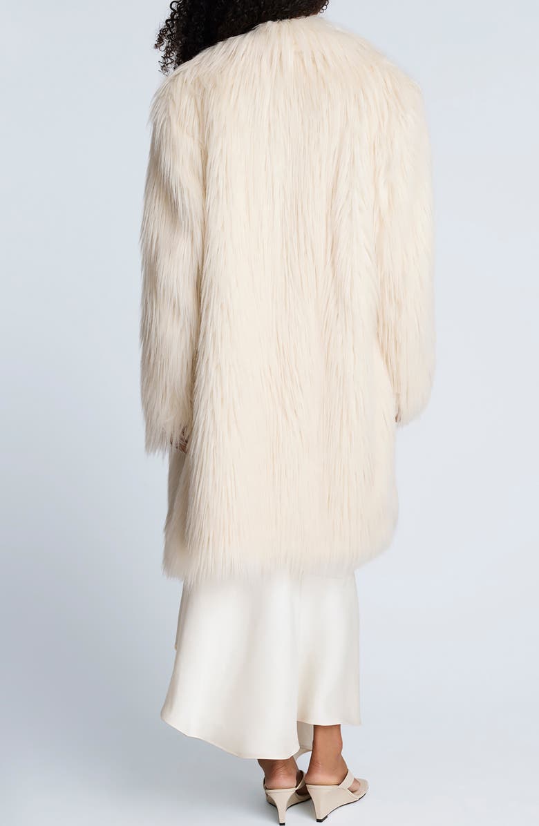Kenneth Cole Faux Fur Coat, Alternate, color, Oyster