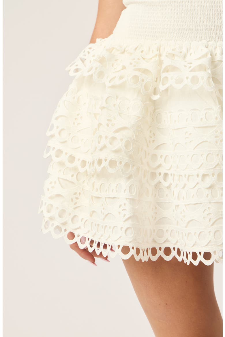 Jessa Trim Dress, Alternate, color, White