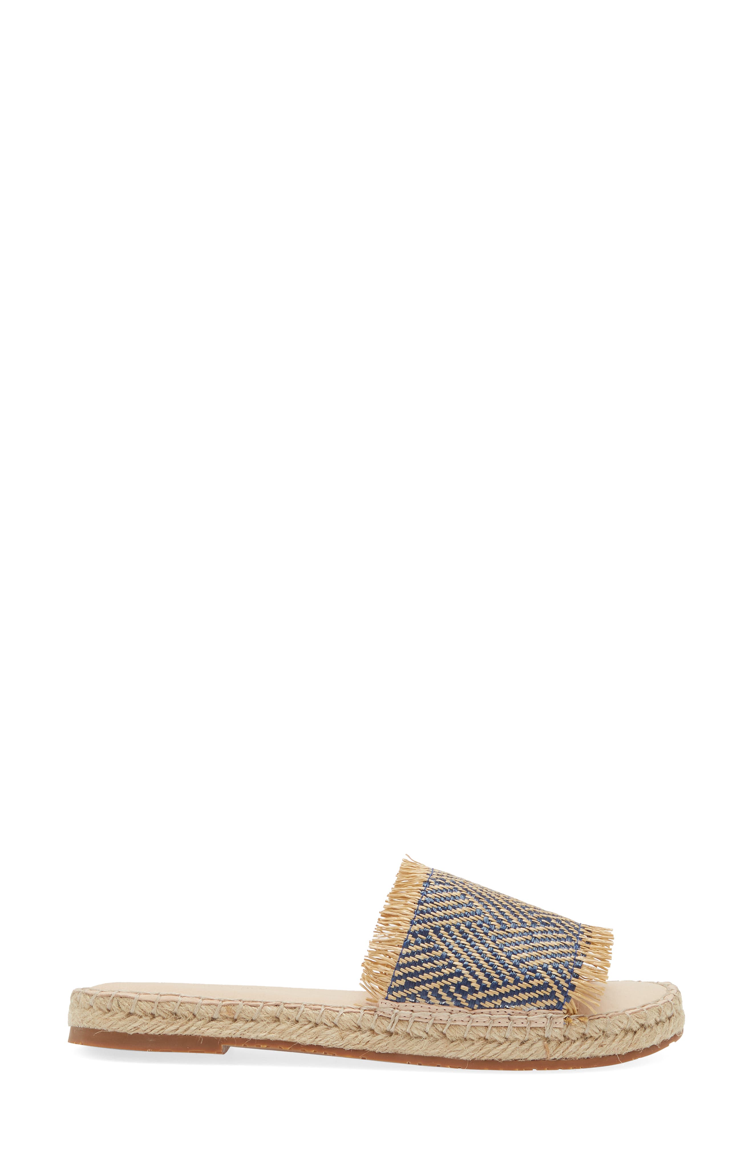 Chocolat Blu Evana Raffia Slide Sandal, Alternate, color, 