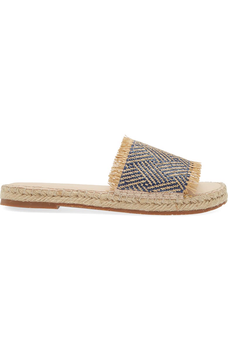 Chocolat Blu Evana Raffia Slide Sandal, Alternate, color,