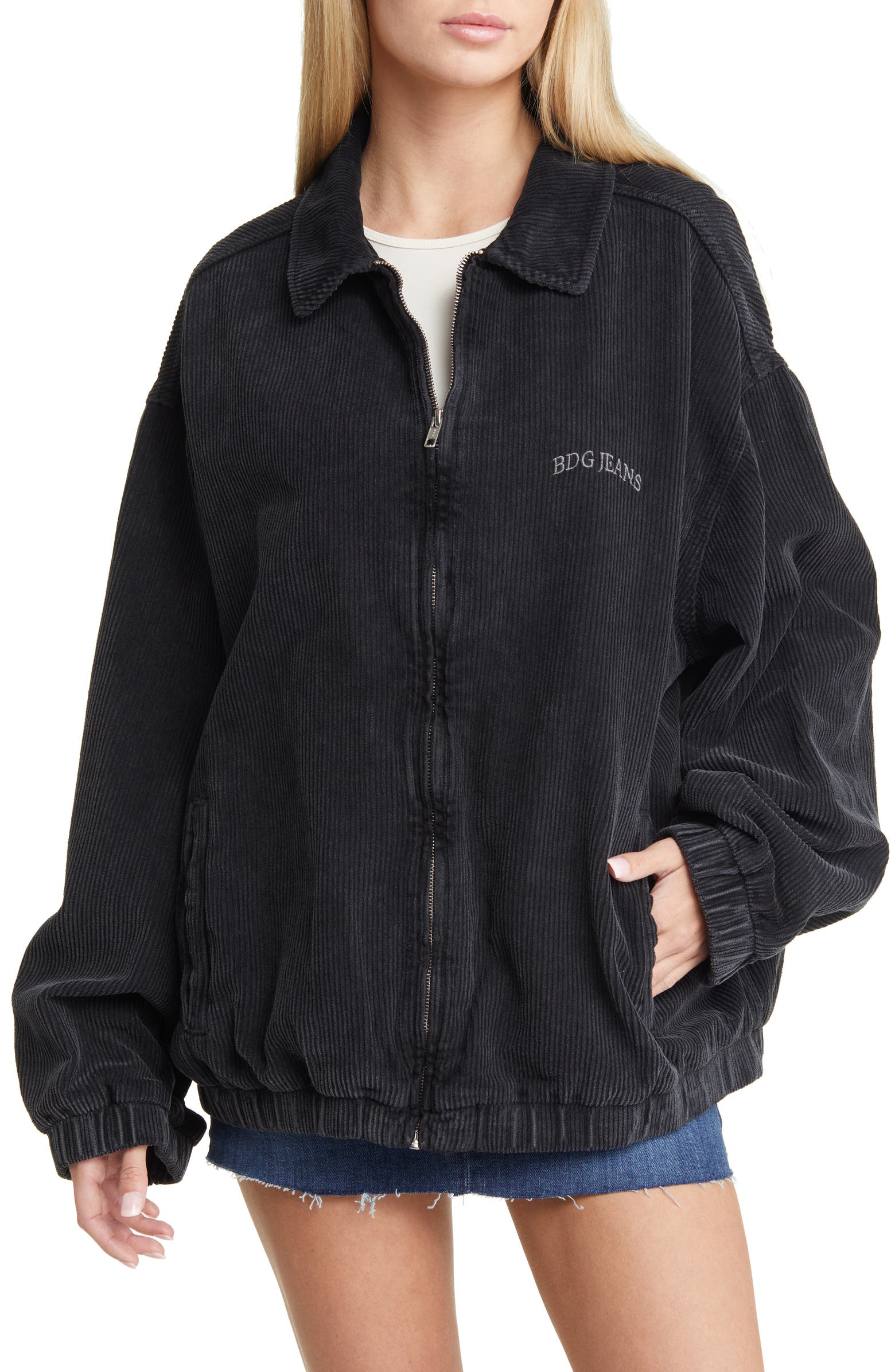 Bdg BDG Urban Outfitters Oversize Corduroy Harrington Jacket | Nordstromrack