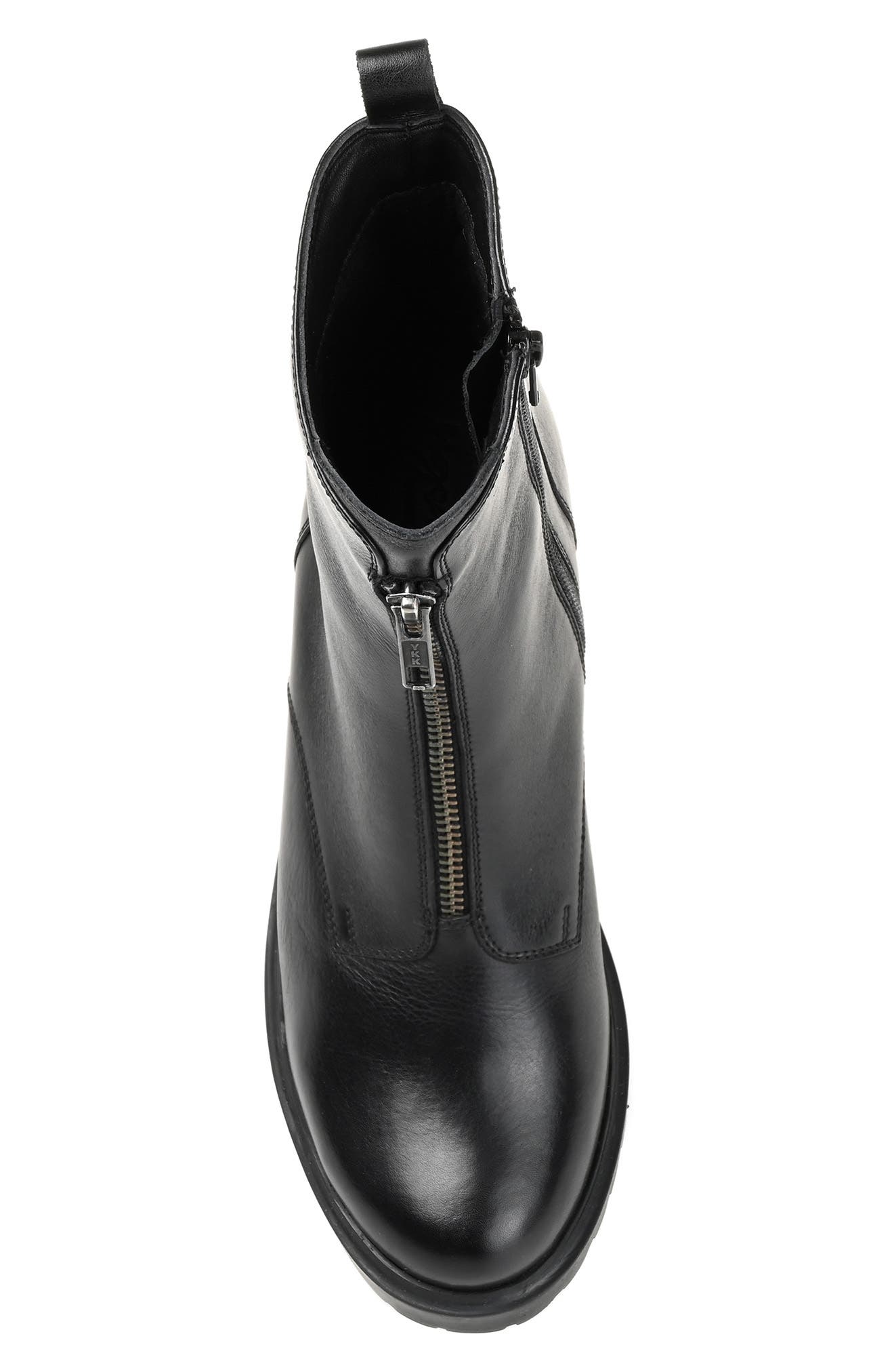 Journee Signature Norrah Leather Boot, Alternate, color, 