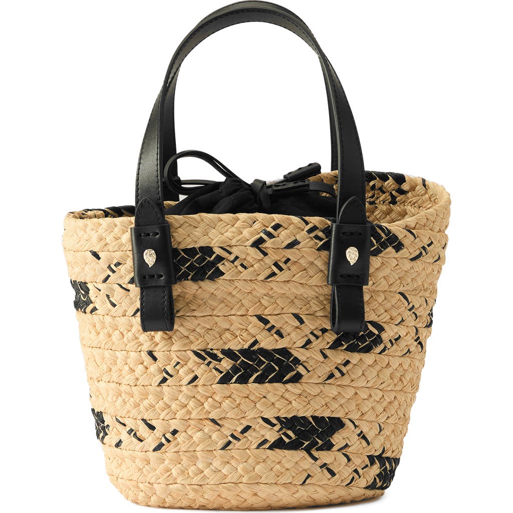 Helen Kaminski Palmas Basket Tote In Natural/black