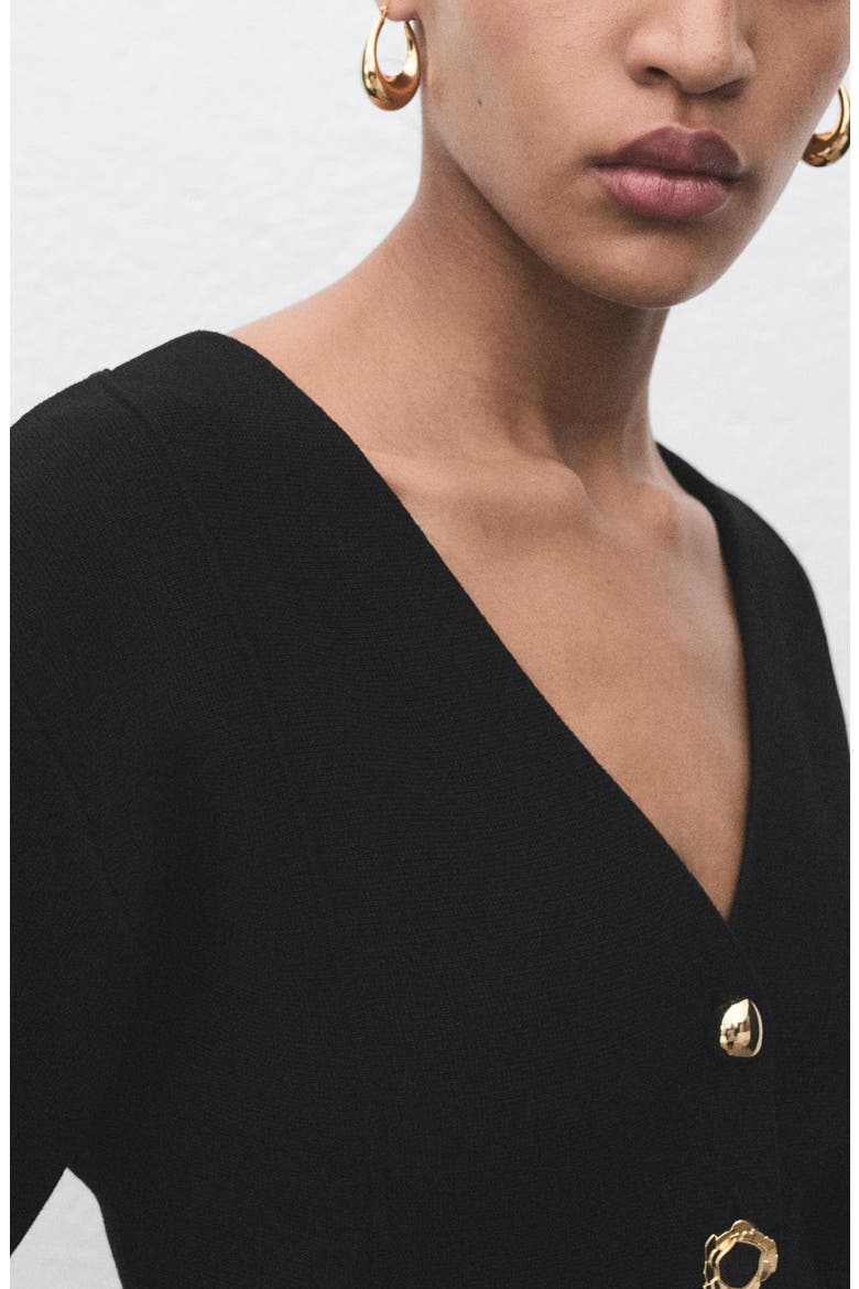 Dali Knit Jacket, Alternate, color, BLACK