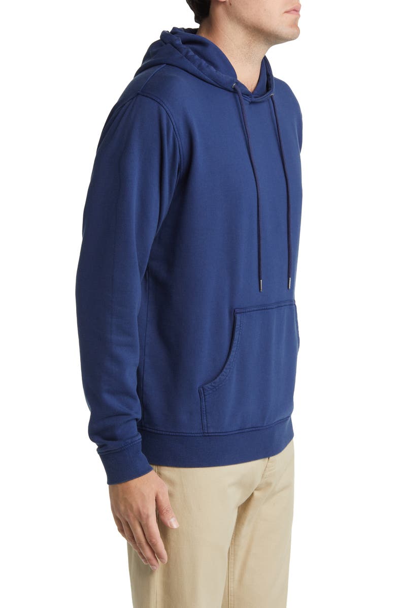 Peter Millar Lava Wash Cotton Blend Hoodie, Alternate, color, Navy