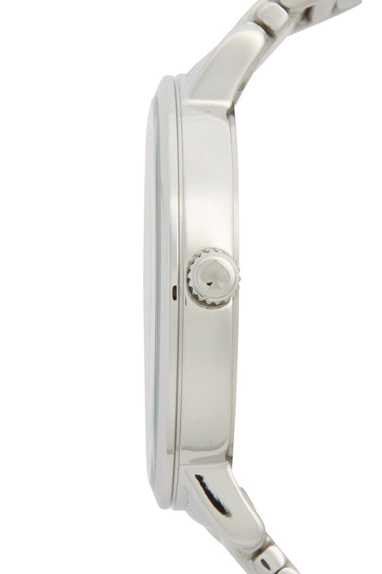 'gramercy grand' bracelet watch, 38mm, Alternate, color, SILVER