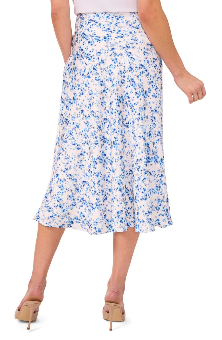 CeCe Charm Floral Bias Cut Midi Skirt, Alternate, color, 