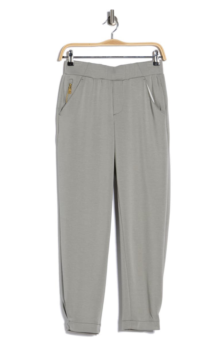 Democracy 'Ab'leisure High Waisted Pleated Hem Joggers, Main, color, Light Sage