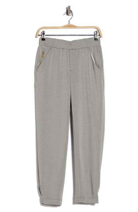 'Ab'leisure High Waisted Pleated Hem Joggers