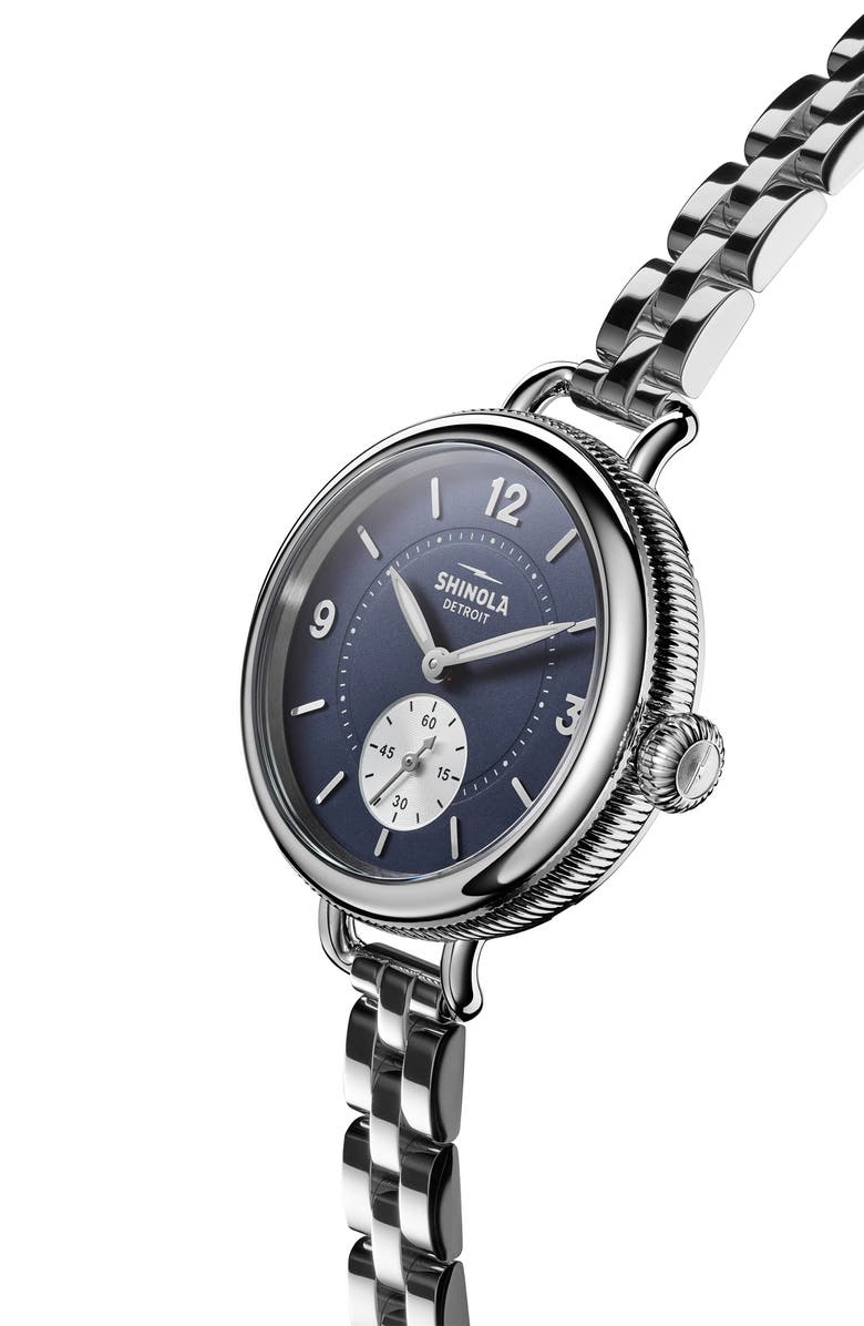 Shinola Birdy Bracelet Watch, 34mm, Alternate, color, 