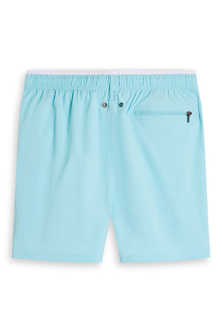 Quinn Colorblock Swim Trunks, Alternate, color, TURQUOISE