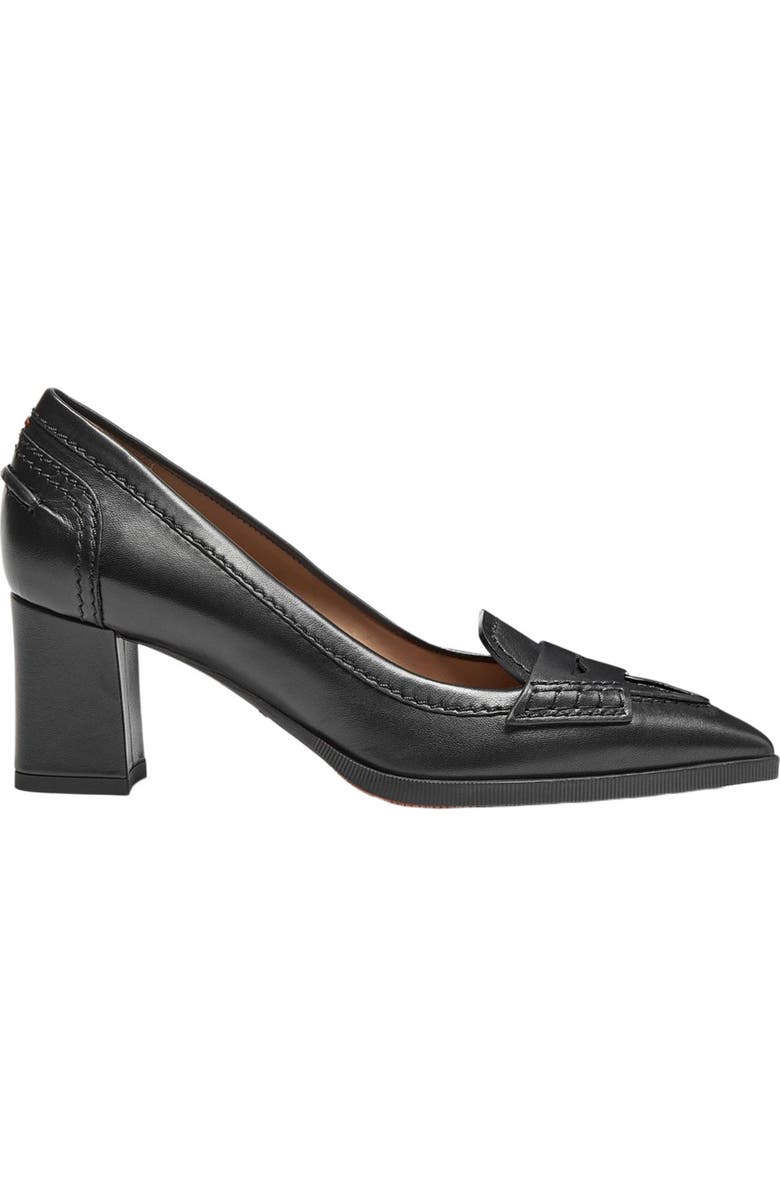 Santoni Women's leather mid-heel pump, Alternate, color,