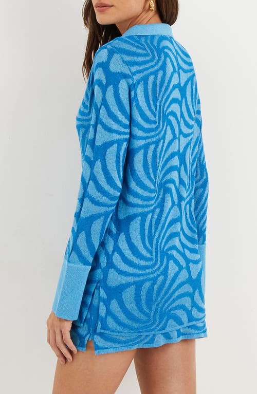 Vix Paula Hermanny Lara Textured Knit Button-up Shirt