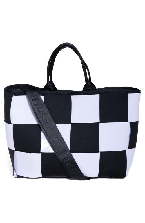 Pop Ups Brand Icon Water Resistant Woven Neoprene Tote Bag In Multi