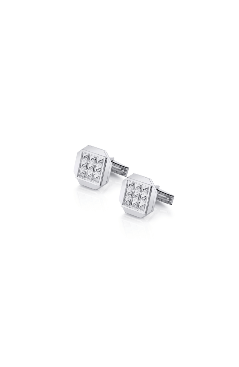 Michael M Men's Tetra Octagon Cufflinks, Main, color, Silver