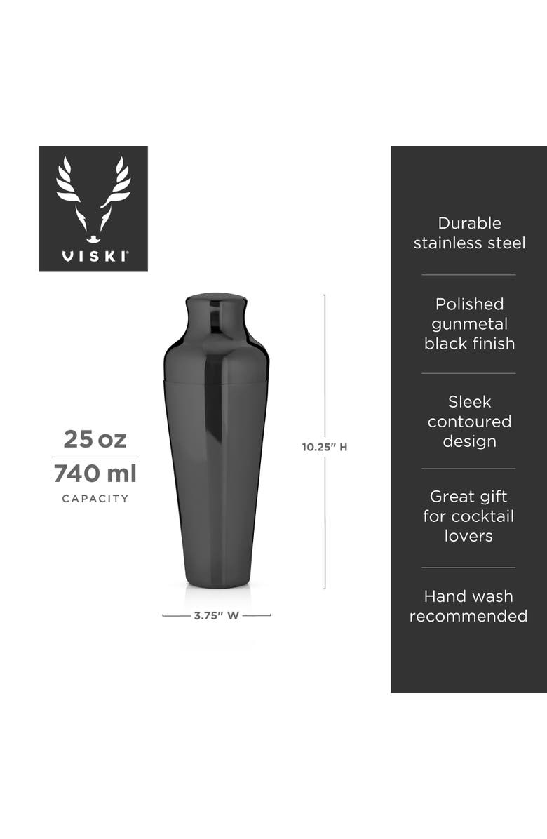 Viski Parisian Cocktail Shaker, Alternate, color, Warren
