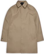 Rains Nara Waterproof Longline Rain Jacket with Removable Hood