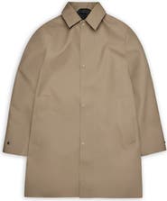 Rains Nara Waterproof Longline Rain Jacket with Removable Hood