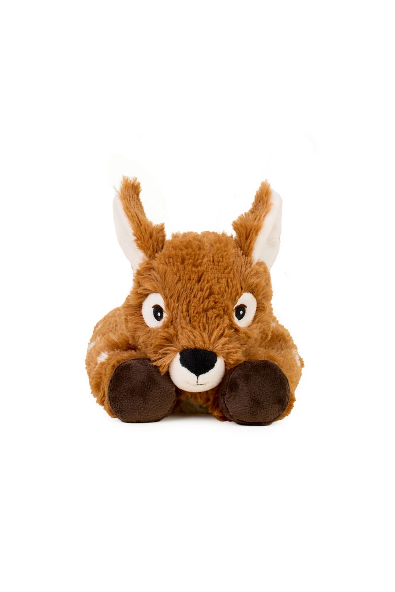 Laying Down Deer Plush Toy, Alternate, color, Medium Brown