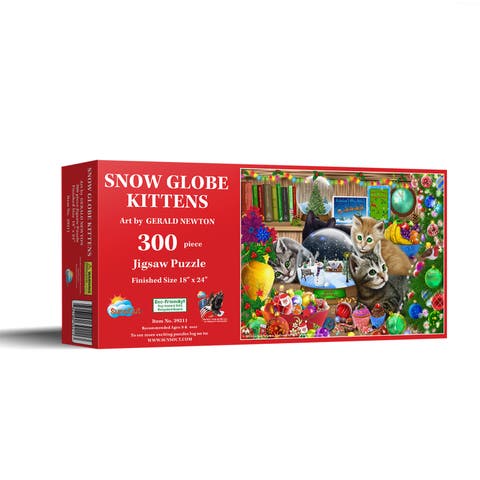 Snow globe Kittens 300 piece Jigsaw Puzzle for Adults