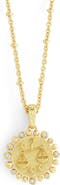 Anabel Aram Jewelry Zodiac Cubic Zirconia Pendant Necklace