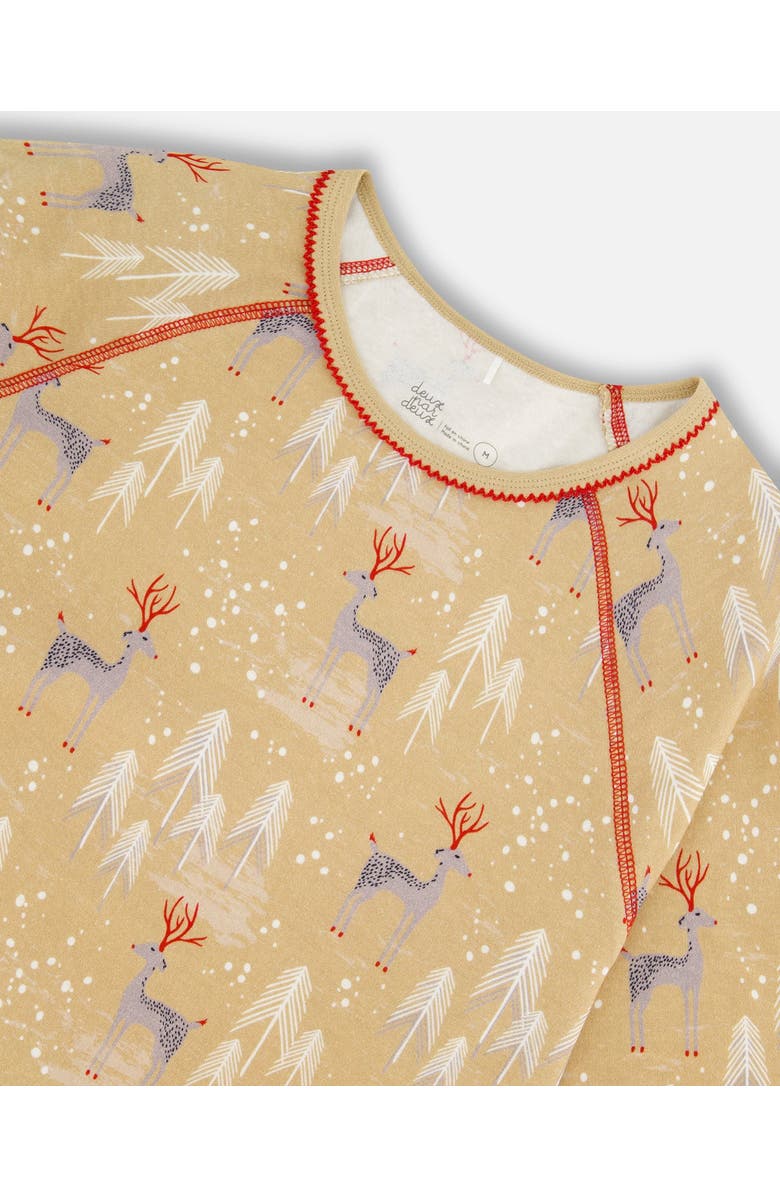 Deux par Deux Women's Two Piece Family Christmas Pajama Set, Alternate, color,