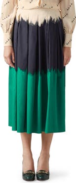 LK Bennett Dora Dip Dye Cotton Skirt