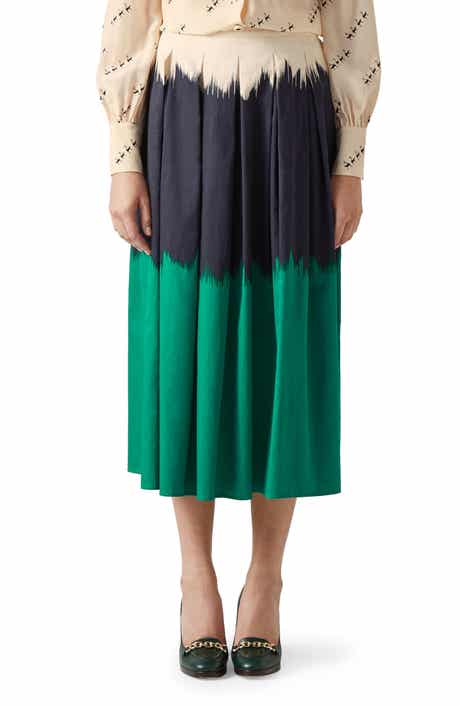 LK Bennett Dora Dip Dye Cotton Skirt