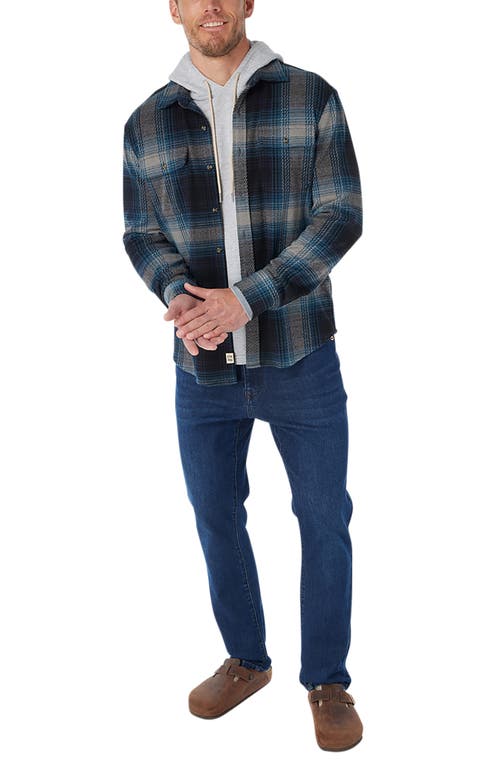 Fair Harbor Dunewood Stretch Flannel Button-up Shirt In Multi
