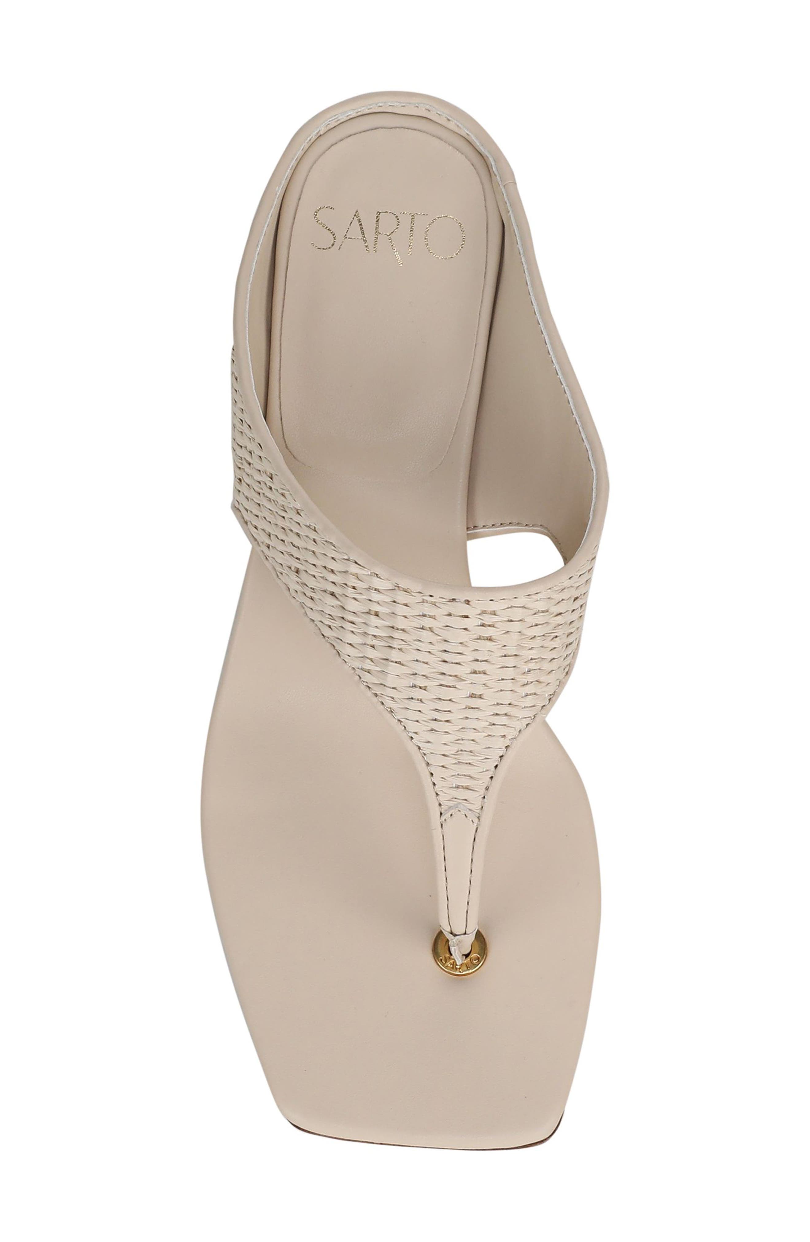 Kayla Block Heel Sandal, Alternate, color, LINEN WHITE