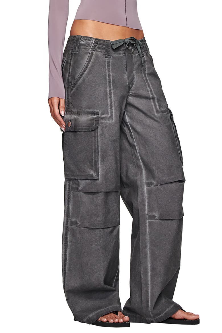 Jaxxon Stretch Cotton Cargo Pants, Main, color, BLACK