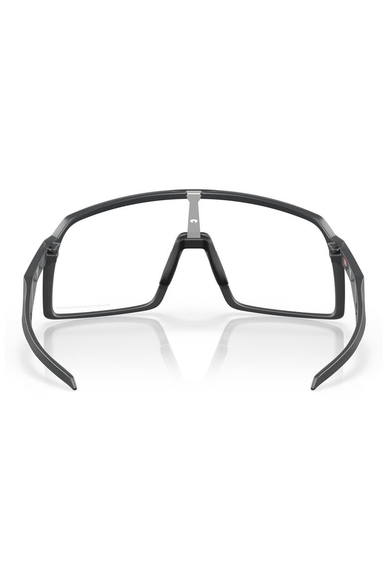 Sutro 60mm Photochromic Rectangle Shield Sunglasses, Alternate, color, MATTE CARBON / CLEAR