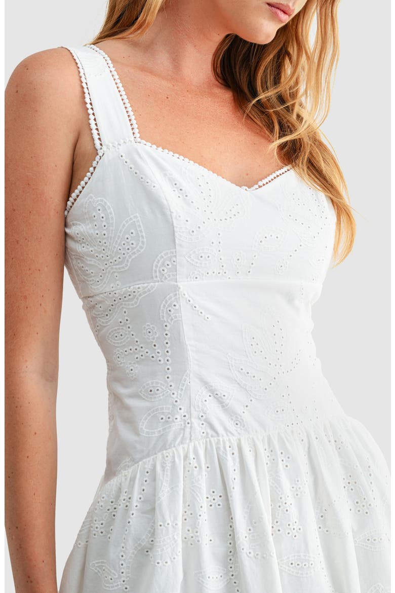 cotton eyelet racerback midi dress product info and reviews size X-Large, And Now This Women's Cotton Eyelet Racerback Midi Dress,  white