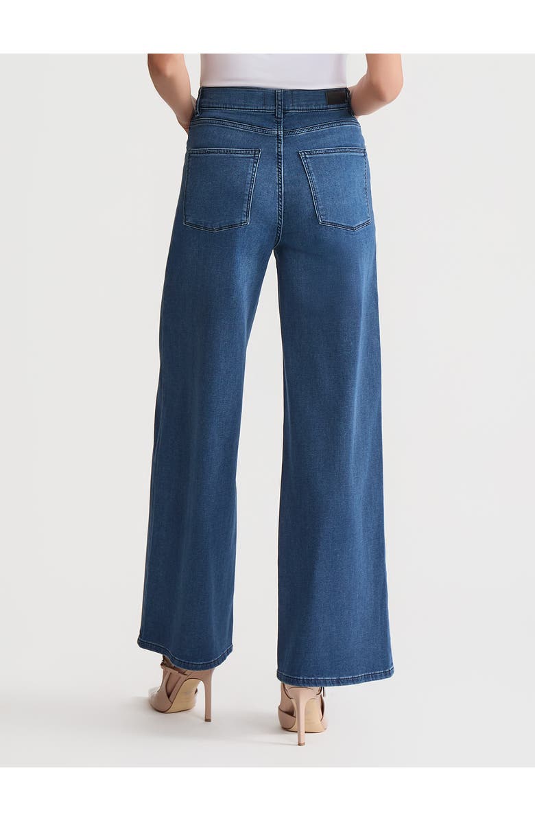 Misook Hepburn High-Rise Wide Leg Vintage Jean, Alternate, color, Stream