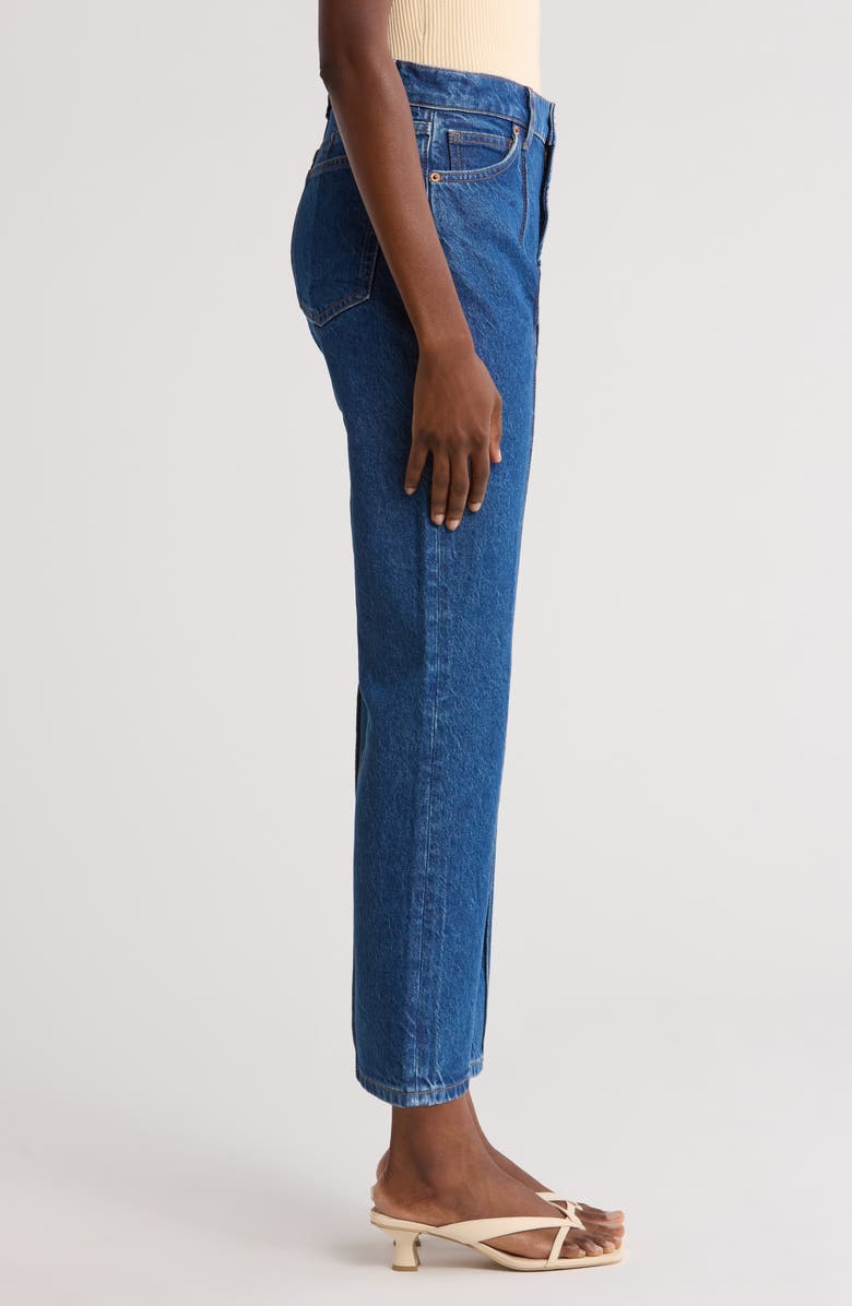 Reformation Mia Seamed High Waist Flare Jeans, Alternate, color, 
