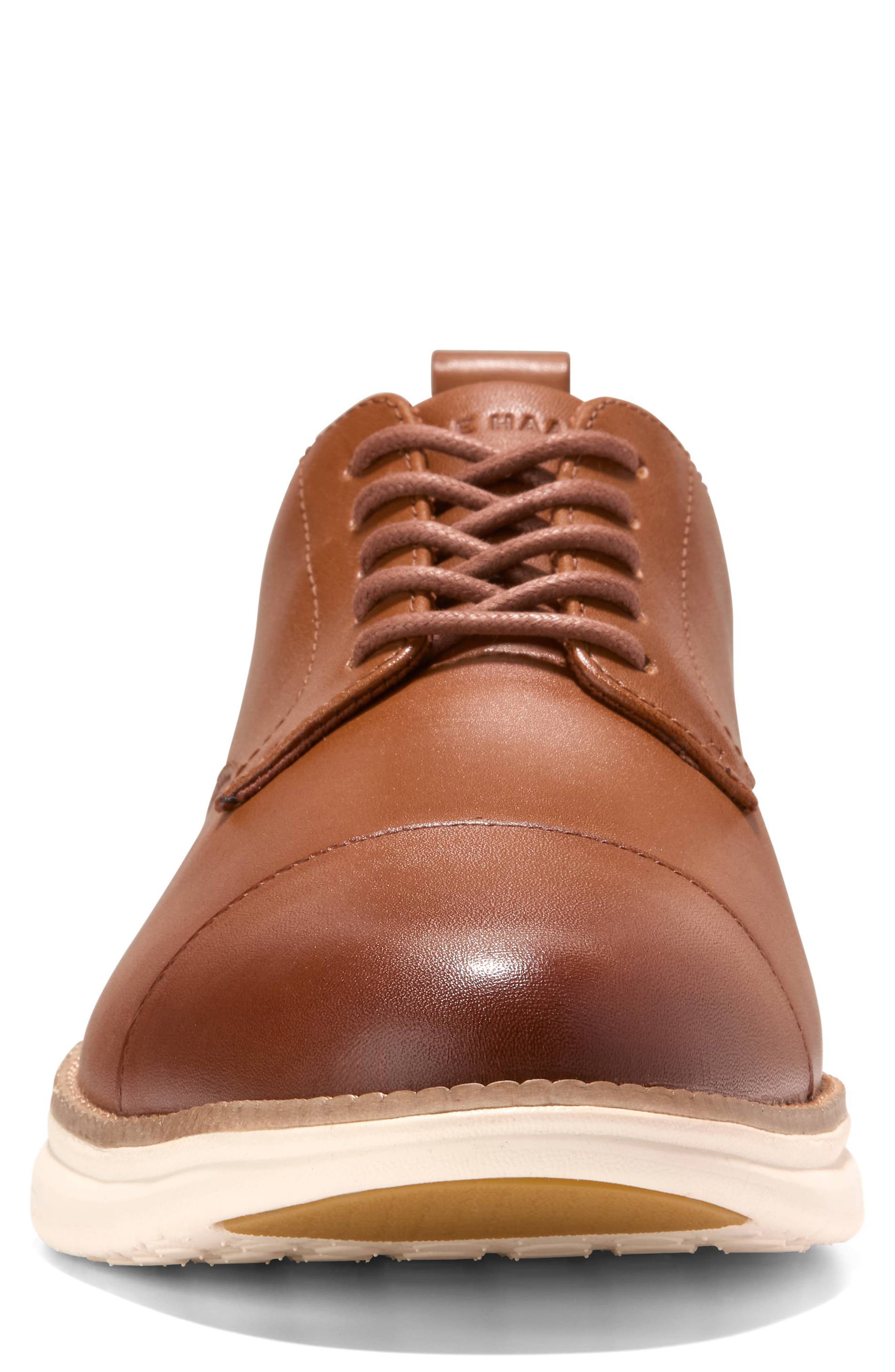 Grand Hurrion Cap Toe Derby, Alternate, color, BRITISH TAN / IVORY / JAVA