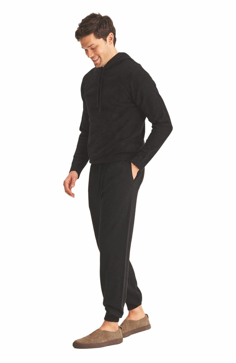 NAADAM Off-Duty Cashmere Hoodie, Alternate, color, Black