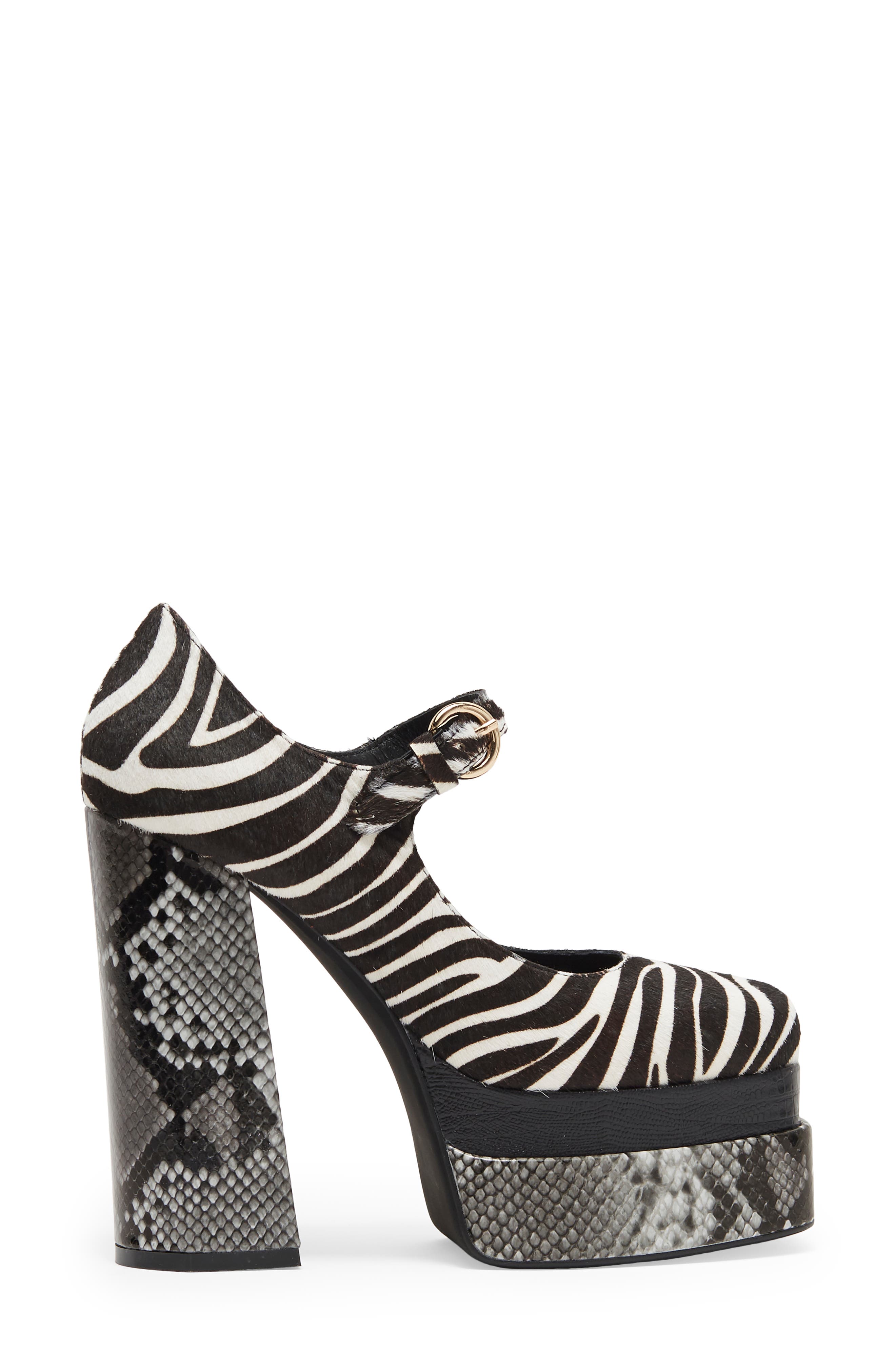 Jeffrey Campbell Chillin Genuine Calf Hair Platform Pump, Alternate, color, 