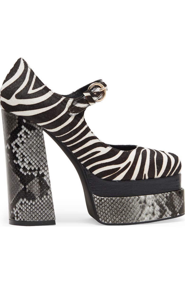 Jeffrey Campbell Chillin Genuine Calf Hair Platform Pump, Alternate, color,