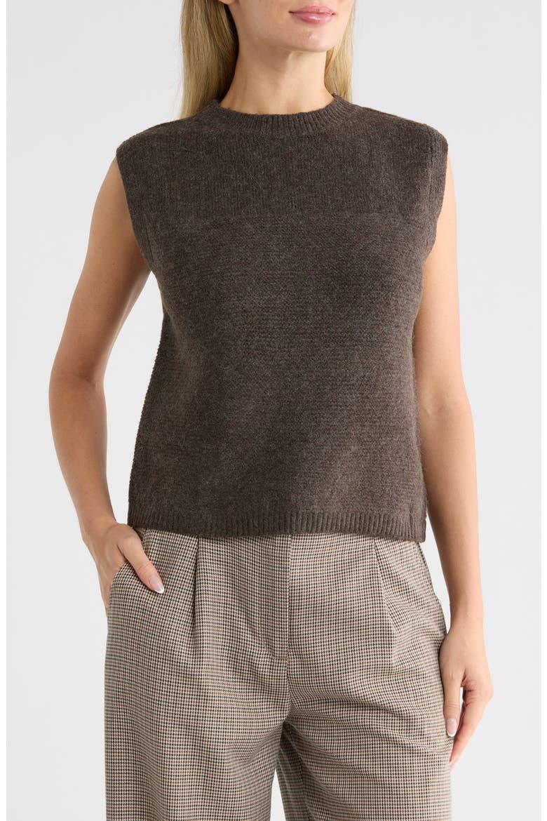Sweater Vest, Main, color, CHOCOLATE
