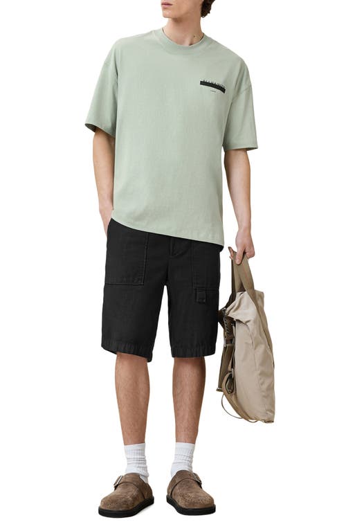 Shop Allsaints Redact Mock Neck Graphic T-shirt