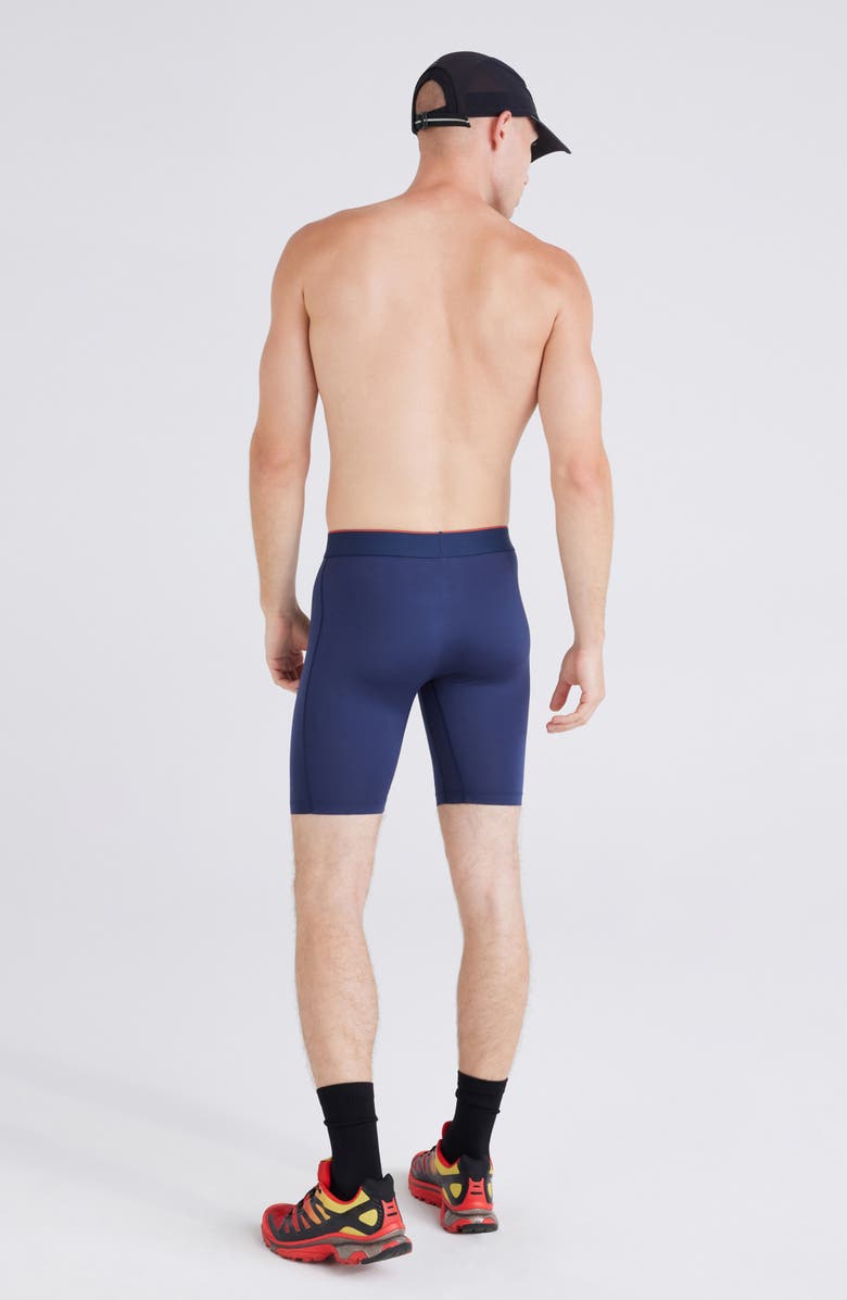 SAXX Assorted 2-Pack Multi-Sport Mesh Long Boxer Briefs, Alternate, color, Navy/ Black