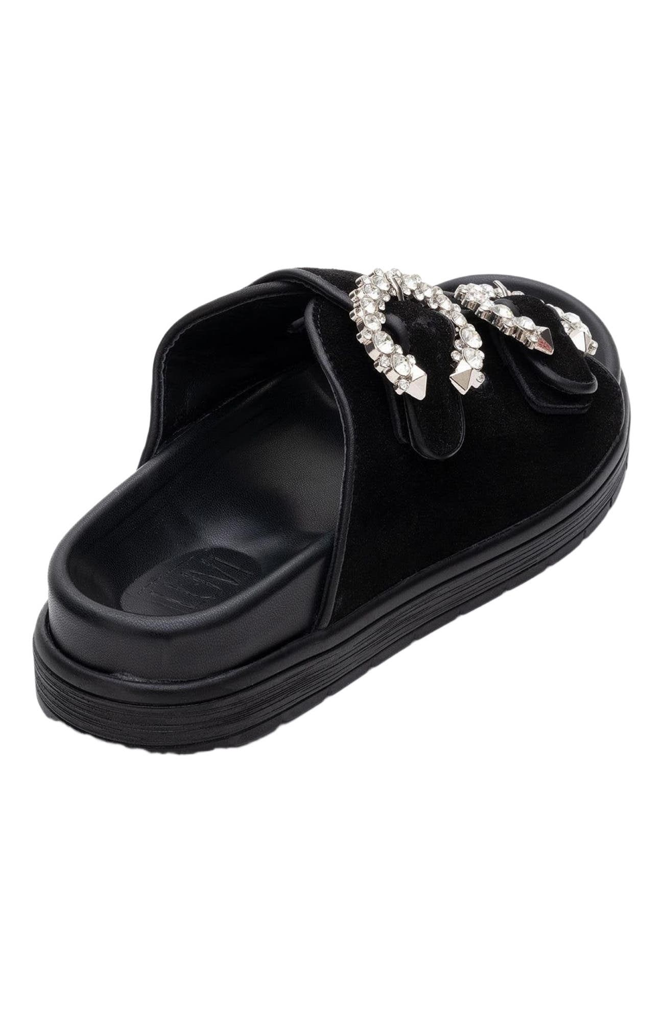 Forever & Always Shoes Morelia Suede Leather Slide Sandal, Alternate, color, 