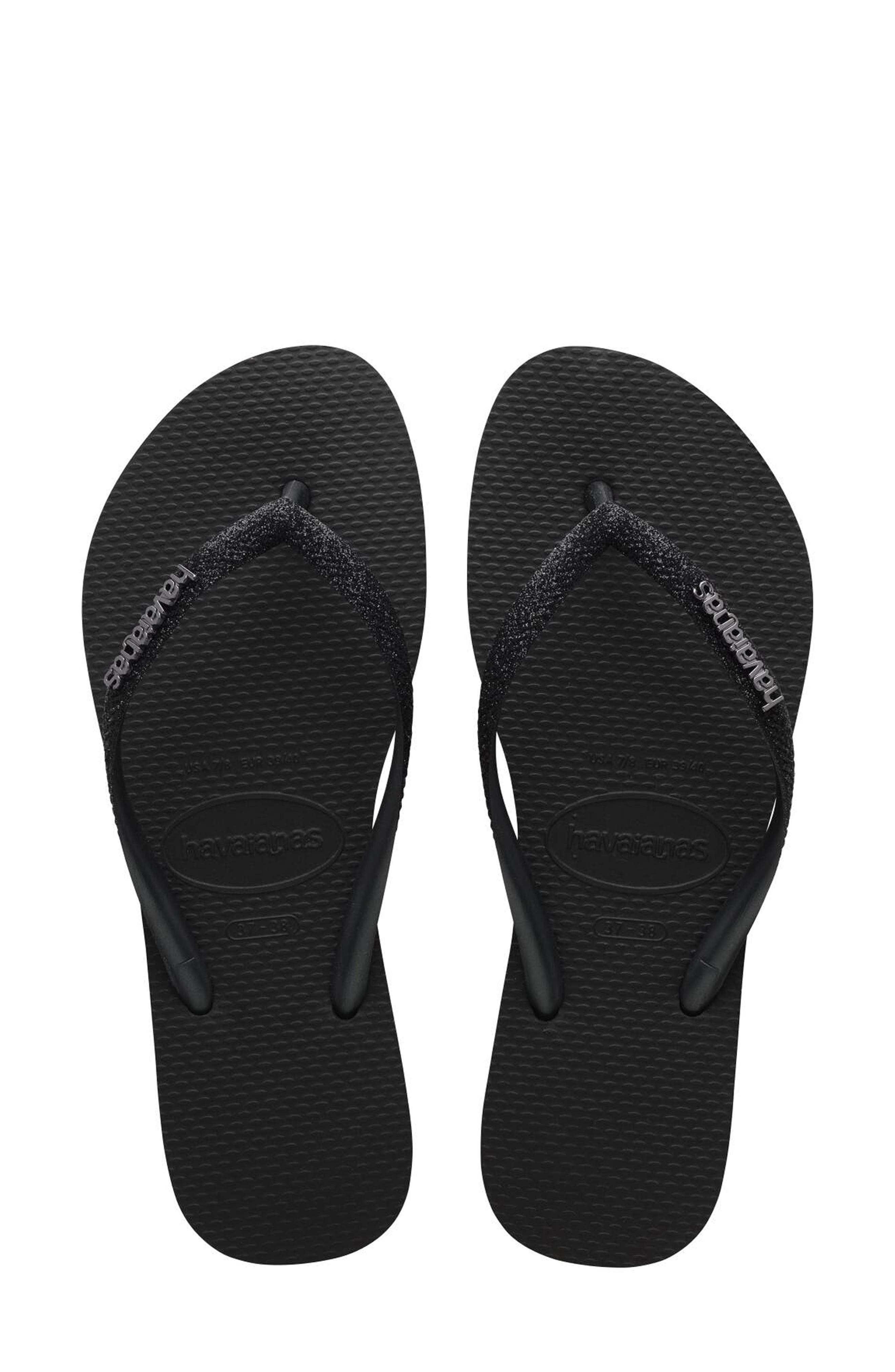Havaianas Slim Glitter II Flip Flop, Alternate, color, 