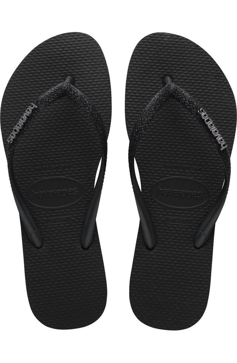 Havaianas Slim Glitter II Flip Flop, Alternate, color,