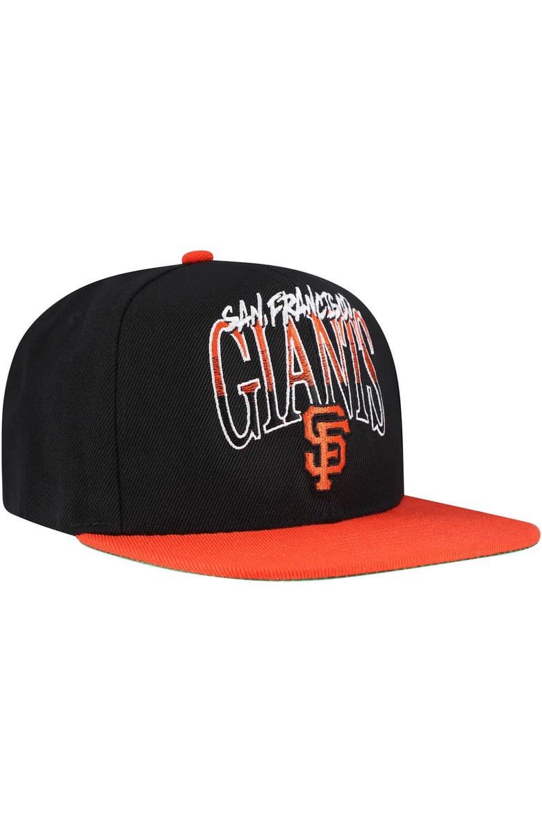 Mitchell & Ness Men's Mitchell & Ness Black San Francisco Giants Rise Up Snapback Hat, Alternate, color, Black