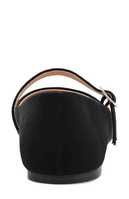 Mia Aviba Mary Jane Pointed Toe Flat In Black