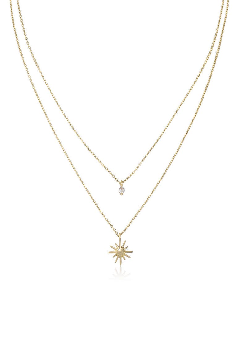 Celestial Layered Necklace, Alternate, color, GOLD