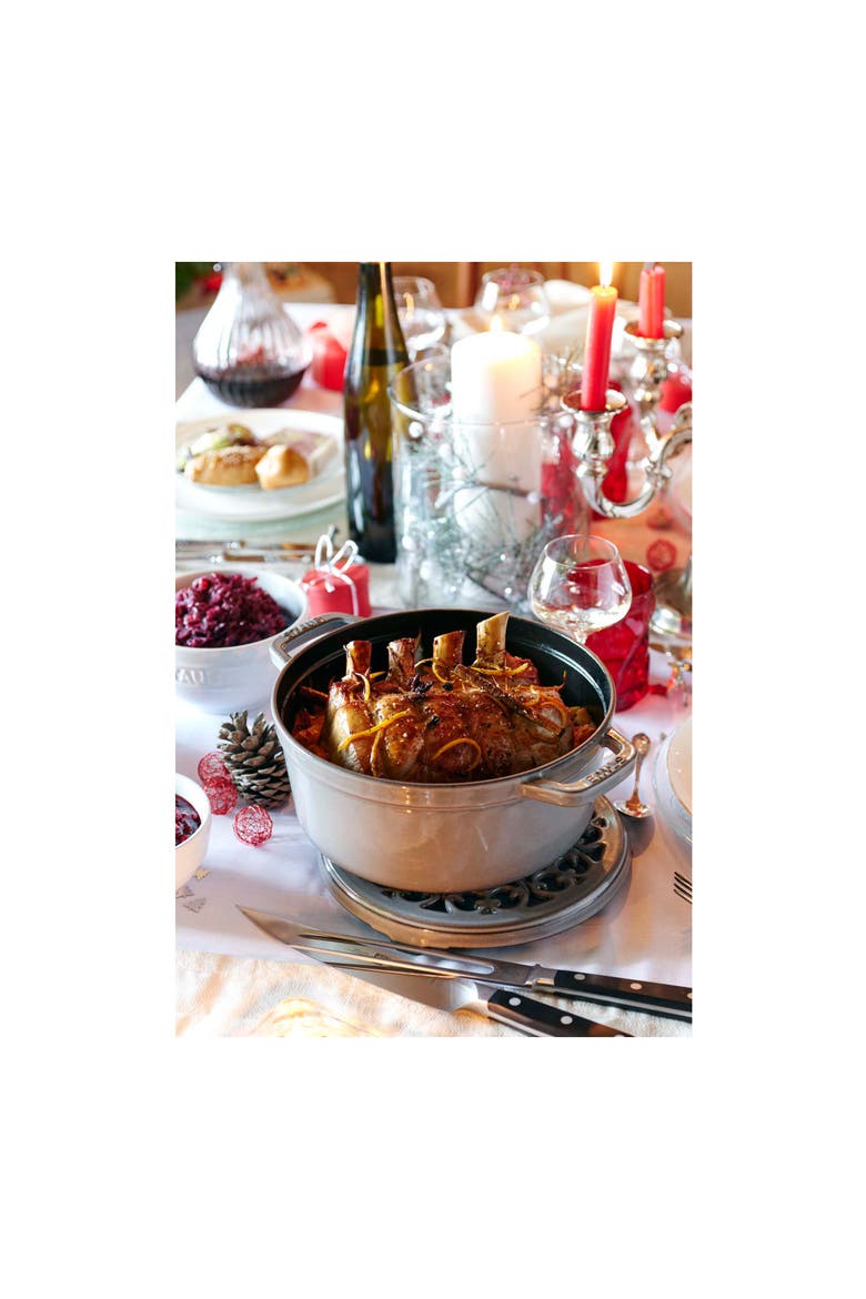 7-Quart Enameled Cast Iron Dutch Oven, Alternate, color, GRAPHITE GREY